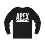 Apex Brand White Logo Long Sleeve Tee